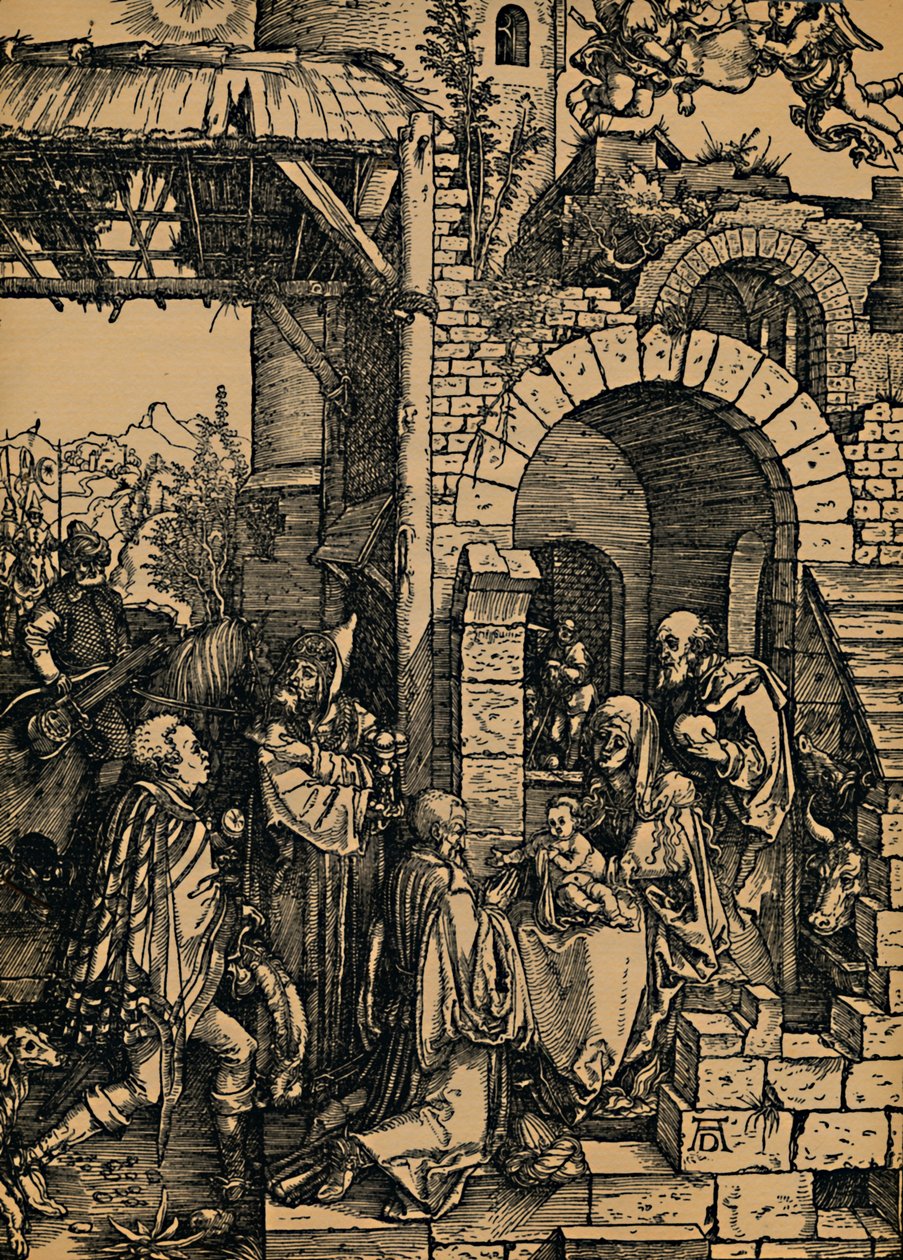 राजाओं की आराधना, राजाओं की आराधना, 1503-1504। द्वारा अल्ब्रेक्ट ड्यूरर