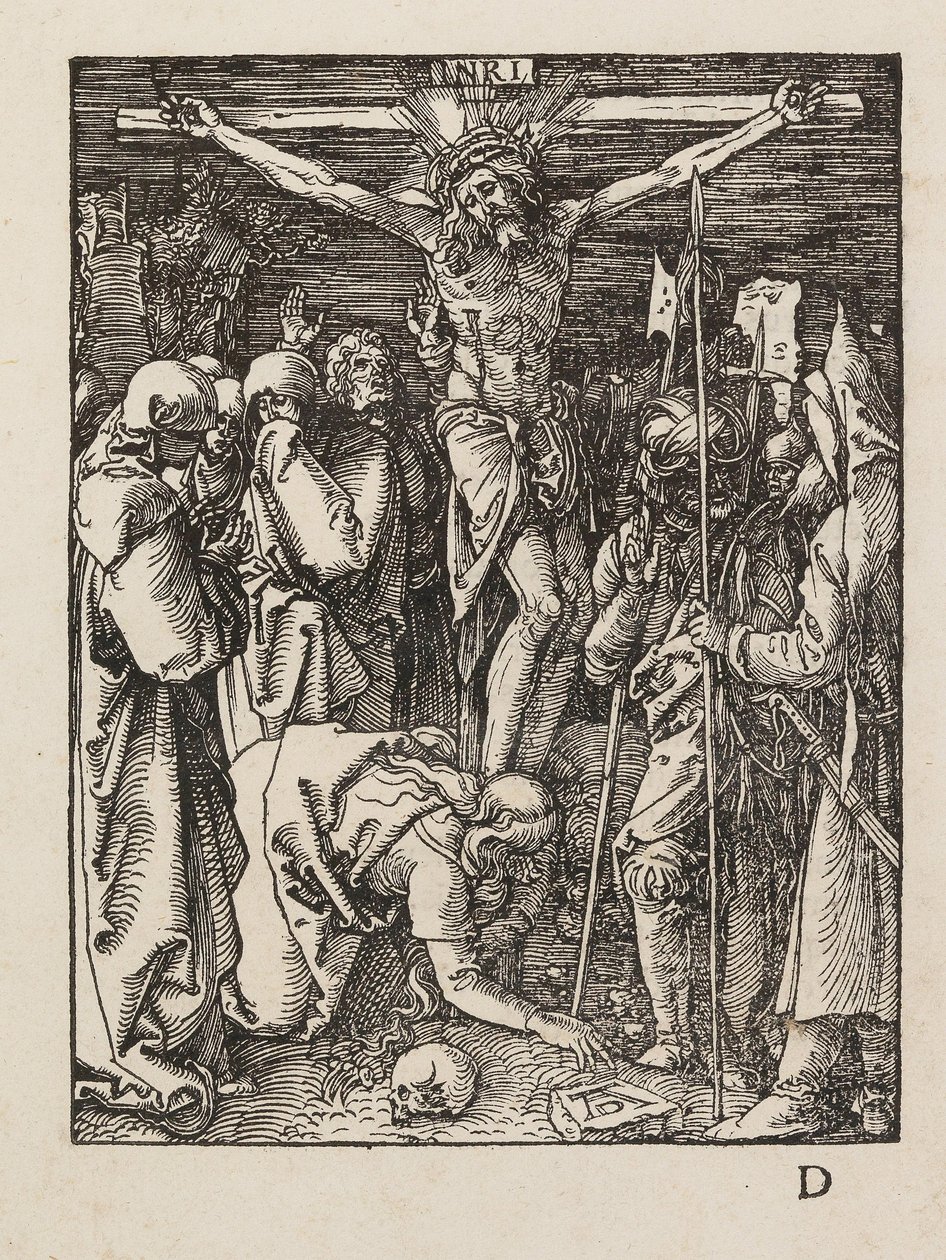 क्रूसीफिक्शन, श्रृंखला द स्मॉल पैशन से, सीए 1509-1511। द्वारा अल्ब्रेक्ट ड्यूरर