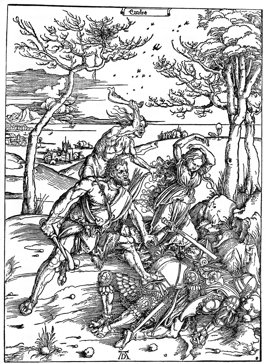 हरक्यूलिस किलिंग द मोलियोनाइड्स, c1496-1498, 1936 द्वारा अल्ब्रेक्ट ड्यूरर