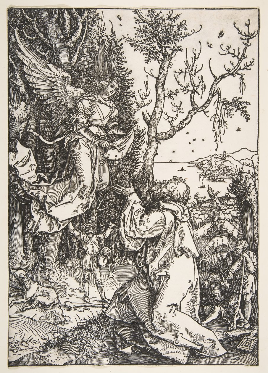 द लाइफ ऑफ द वर्जिन से जोआचिम एंड द एंजल, ca. 1504। द्वारा अल्ब्रेक्ट ड्यूरर