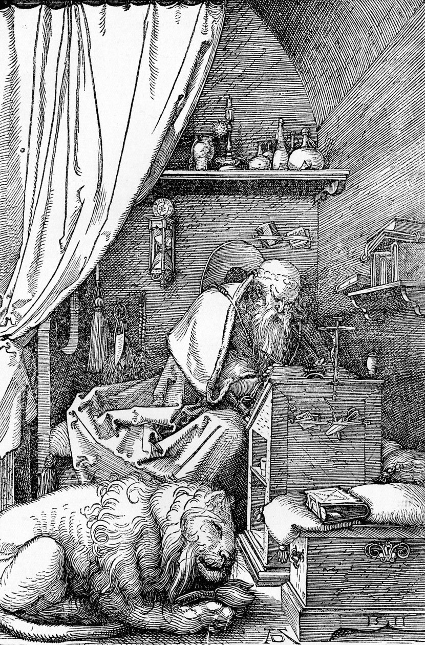 सेंट जेरोम इन हिज़ सेल, 1511, 1906 द्वारा अल्ब्रेक्ट ड्यूरर