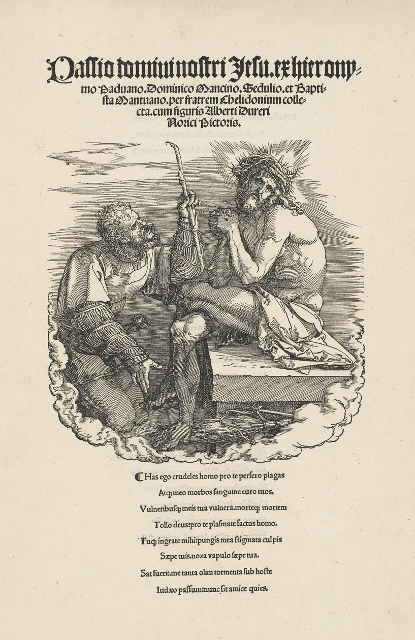 एक सैनिक द्वारा द मैन ऑफ सोरोज़ का मज़ाक उड़ाया गया, शायद 1511। द्वारा अल्ब्रेक्ट ड्यूरर
