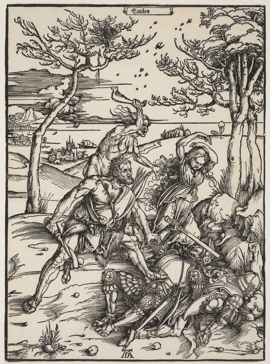 हरक्यूलिस विजय कैकस, c.1496 (वुडकट) द्वारा अल्ब्रेक्ट ड्यूरर