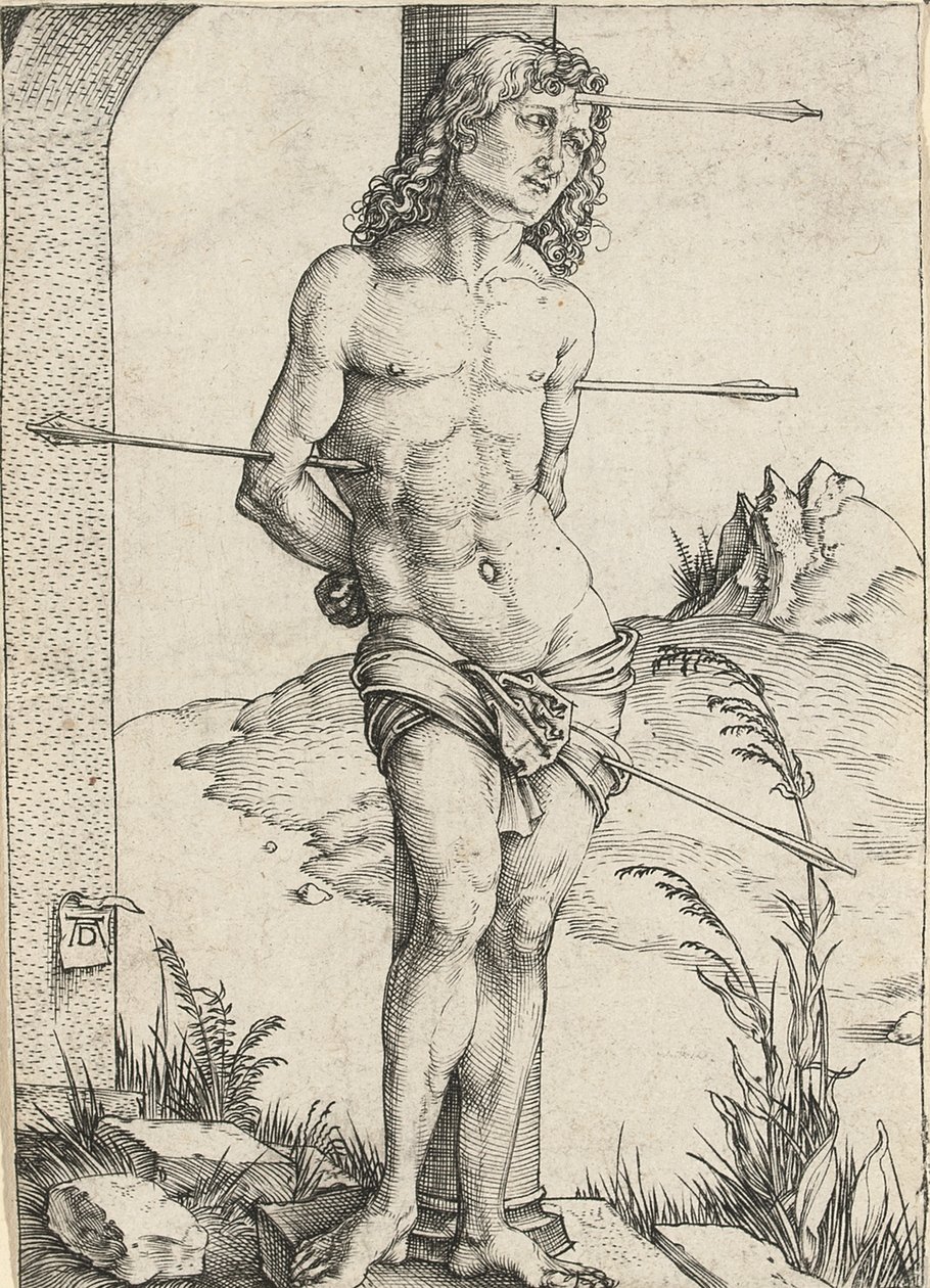 सेंट सेबेस्टियन एक स्तंभ के लिए बाध्य, c.1499 द्वारा अल्ब्रेक्ट ड्यूरर