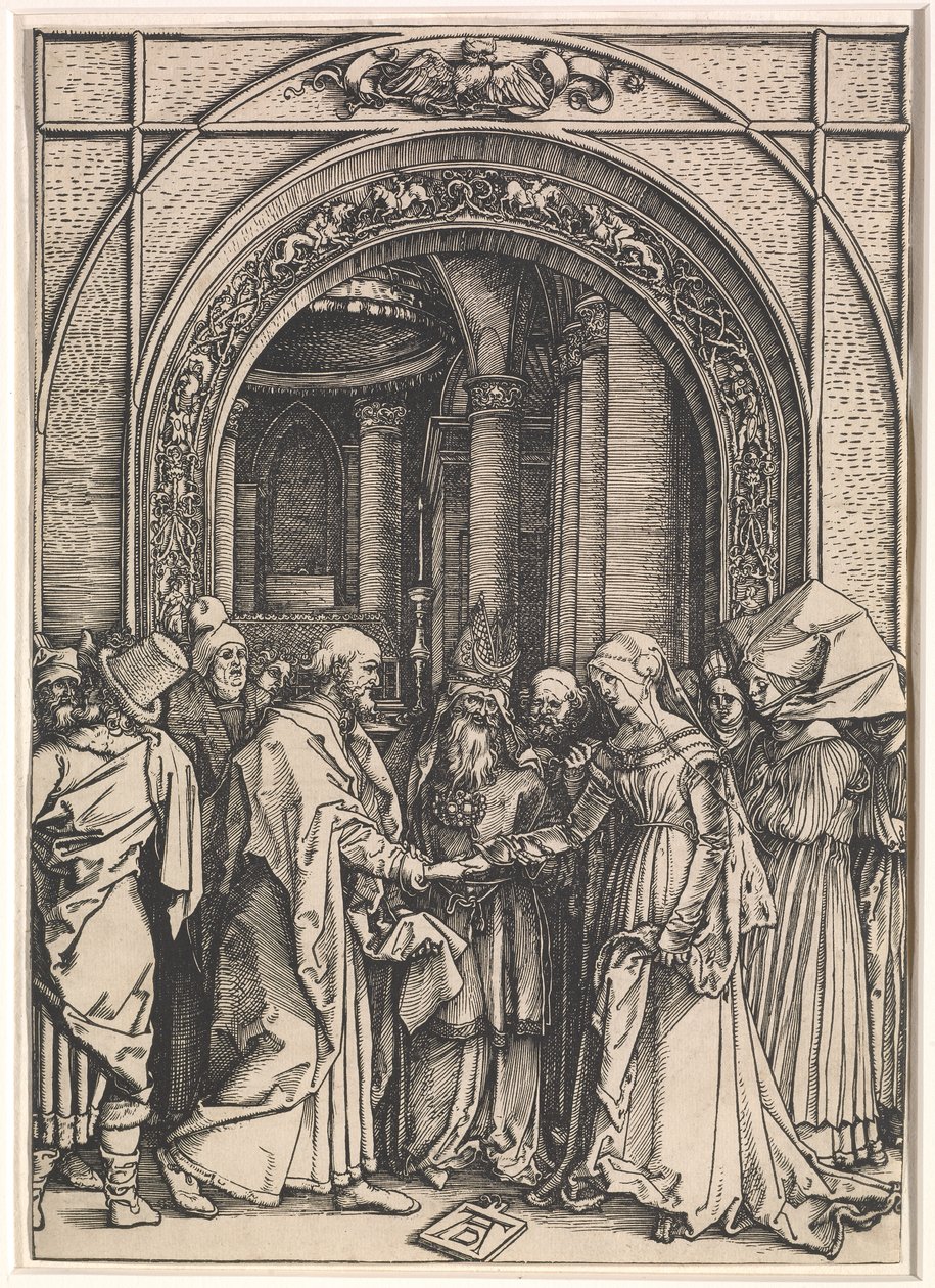 द वर्जिन ऑफ़ द वर्जिन ऑफ़ द वर्जिन: द लाइफ ऑफ़ द वर्जिन, c.1504-05 (रखी कागज पर लकडी) द्वारा अल्ब्रेक्ट ड्यूरर