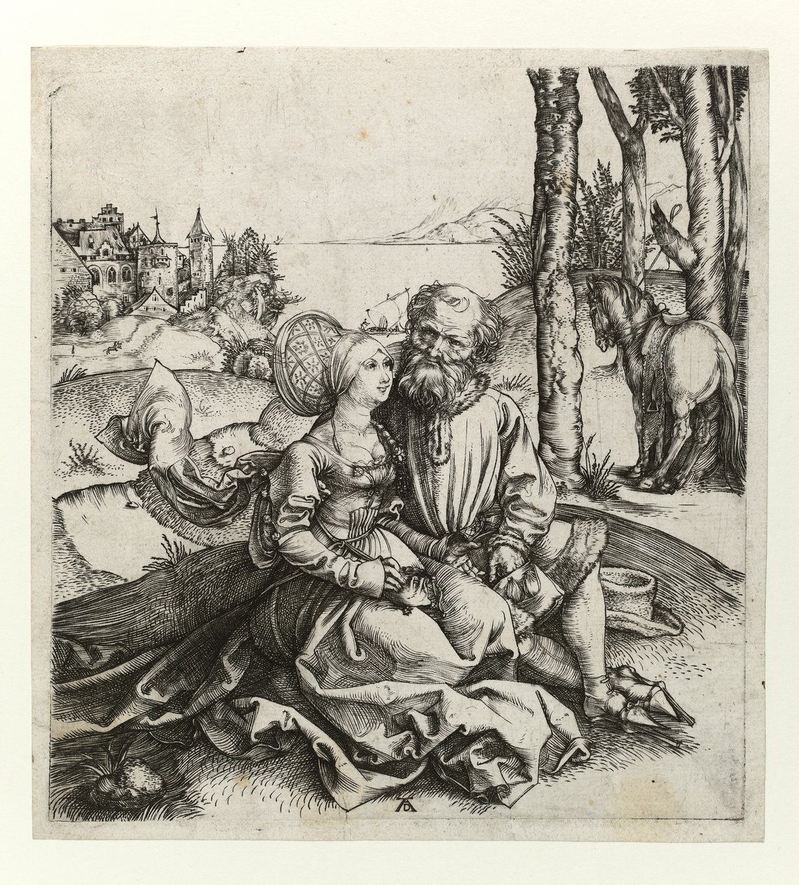 अ-मिश्रित युगल, c.1495 द्वारा अल्ब्रेक्ट ड्यूरर