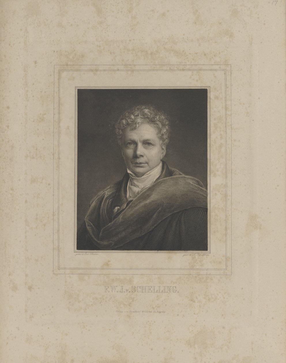 फ्रेडरिक विल्हेम जोसेफ शेलिंग 1775-1854, सी। 1840. द्वारा अल्ब्रेक्ट फुरचटेगॉट शुल्थीसिस