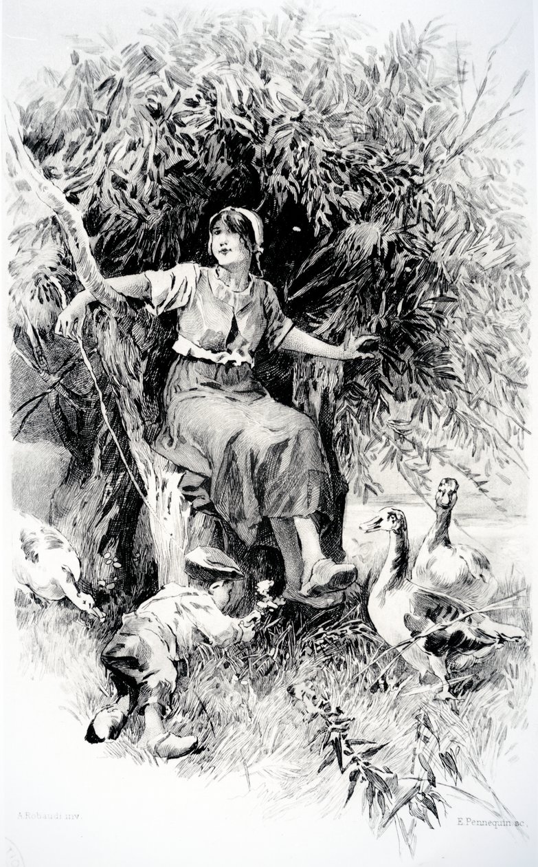 फेटेट, जॉर्ज सैंड द्वारा &39;लिटिल फैडेट&39; का चित्रण द्वारा एल्काइड थियोफाइल रोबौडी