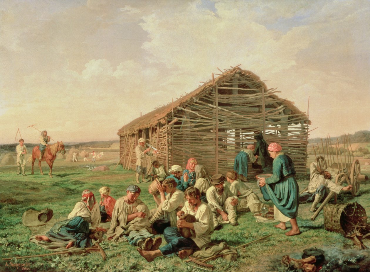 हैयिंग के दौरान आराम, 1861 द्वारा हांग्जो इवानोविच मोरोज़ोव