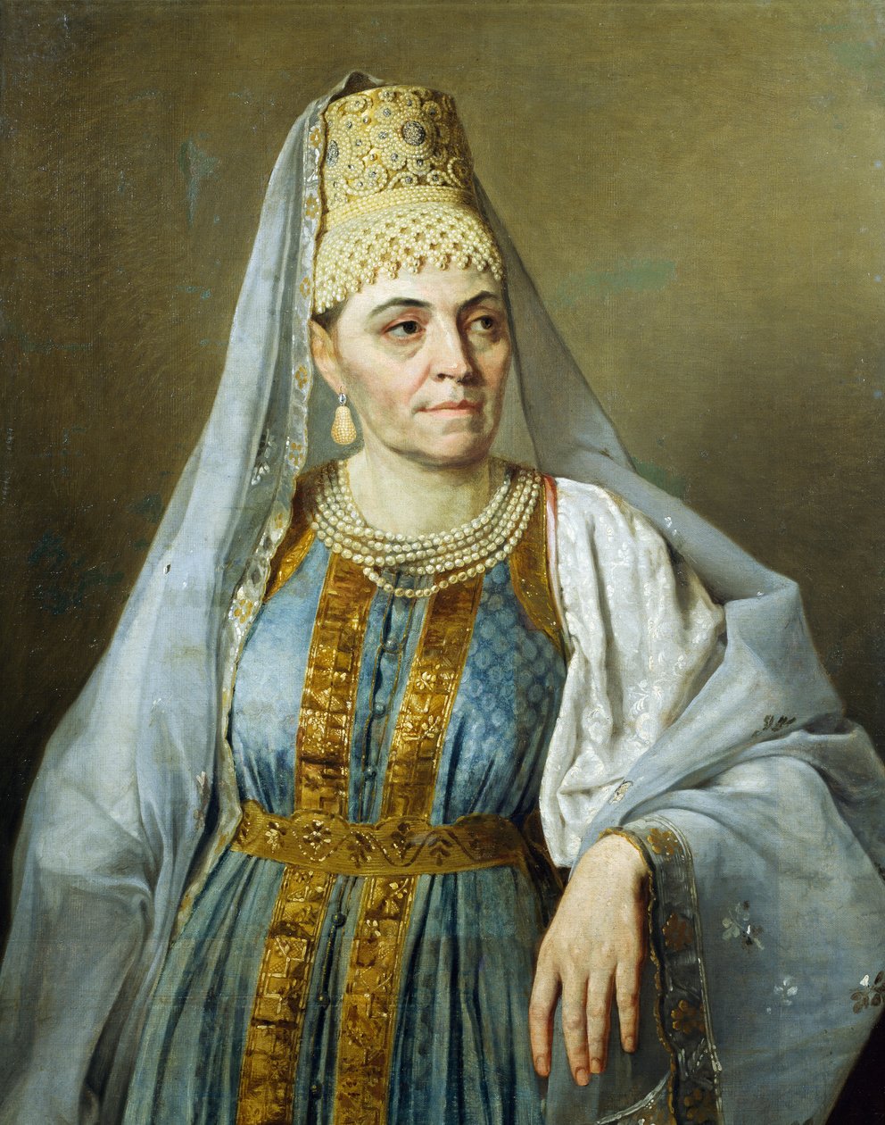 एलेक्सी वेनेत्सियानोव (1780-1847), सीए 1828 द्वारा पोशाक में मारफा वेनेत्सियानोवा का पोर्ट्रेट द्वारा अलेक्सी गाविलोविच वेनेत्सियानोव