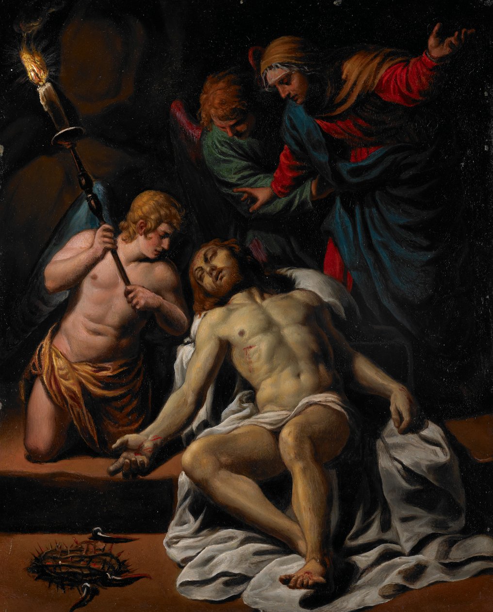 Lamentation, c.1617 (तेल, तांबे में सोने पर चढ़कर) द्वारा एलेसेंड्रो टर्ची