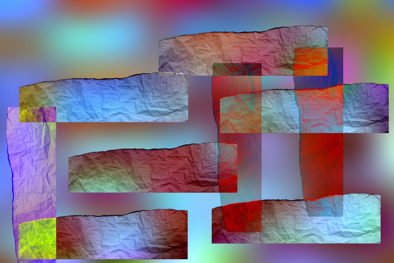 etude #7,2019,(मिश्रित मीडिया) द्वारा एलेक्स कैमिंकर