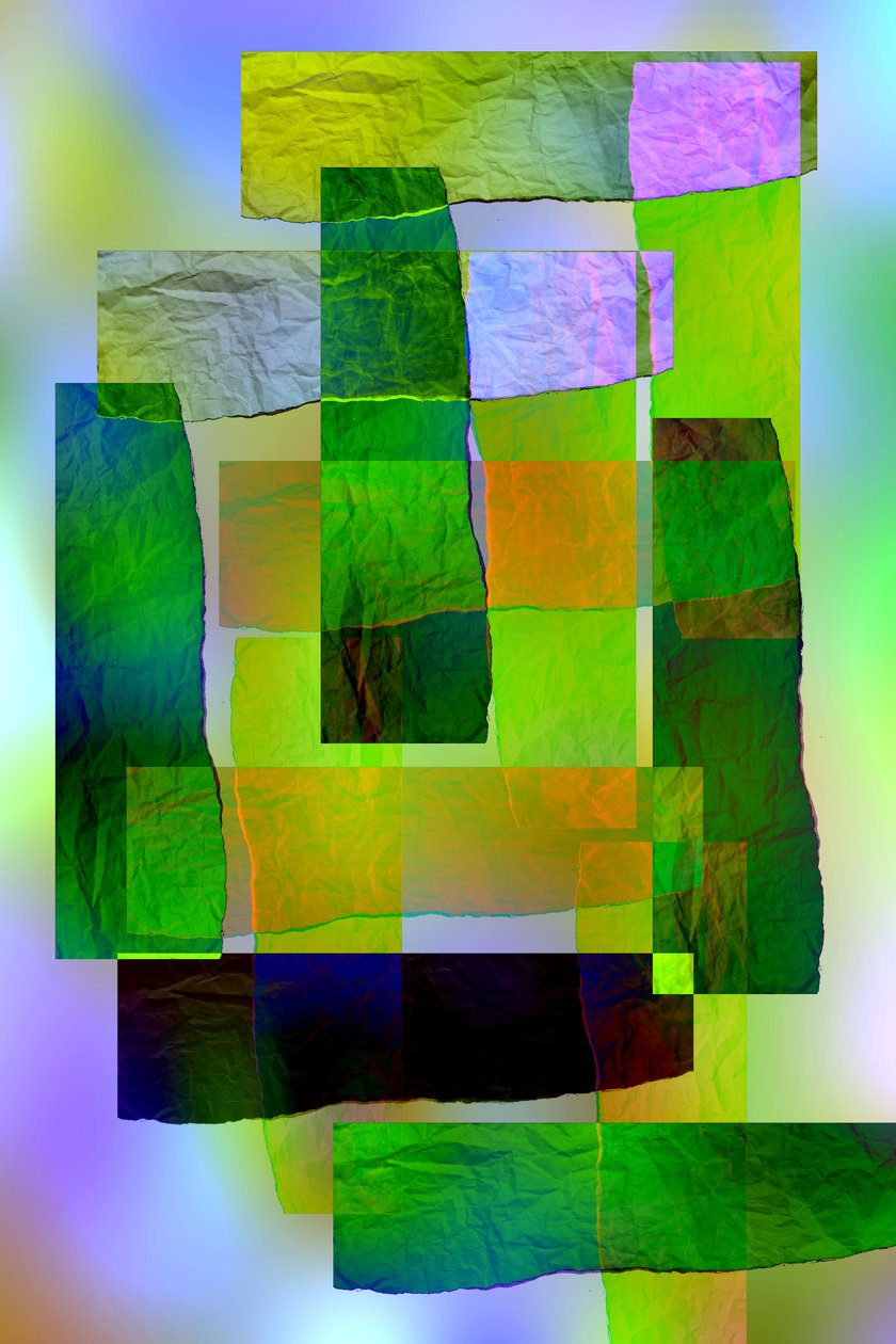 etude #8,2019,(मिश्रित मीडिया) द्वारा एलेक्स कैमिंकर