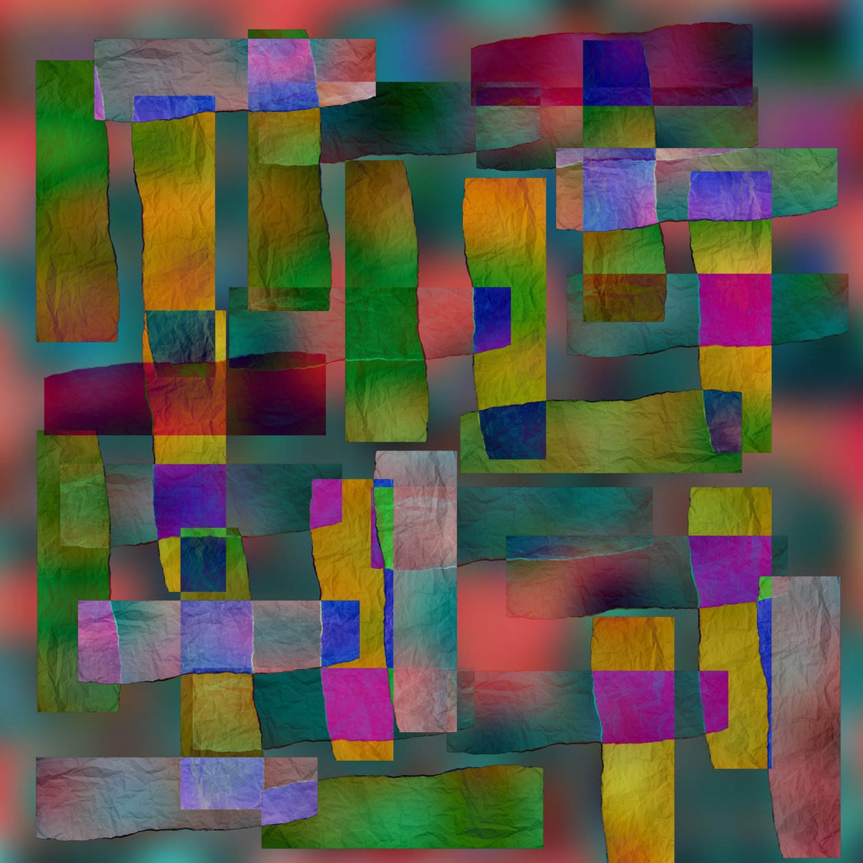 वन की शाम, 2019, (मिश्रित मीडिया) द्वारा एलेक्स कैमिंकर
