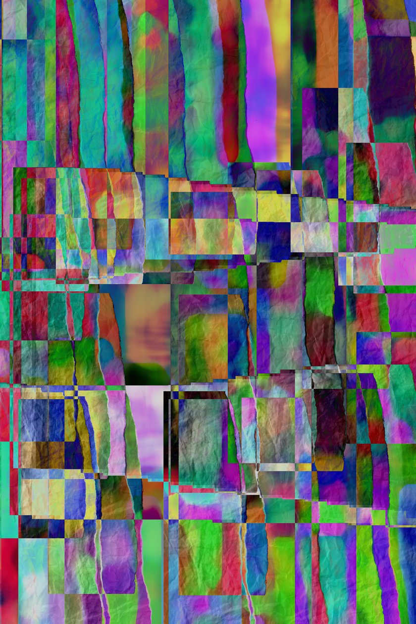 संरचना बी, 2019, (मिश्रित मीडिया) द्वारा एलेक्स कैमिंकर