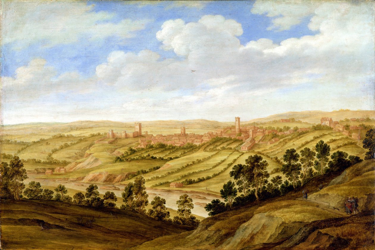 रिचमंड कैसल, यॉर्कशायर, c.1640-41 द्वारा अलेक्जेंडर केरिंक्स
