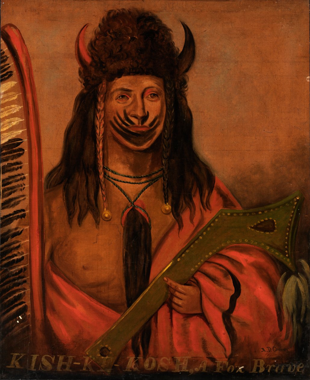 Kish-ke-kosh, 19th century.  द्वारा अलेक्जेंडर डेविस कूपर
