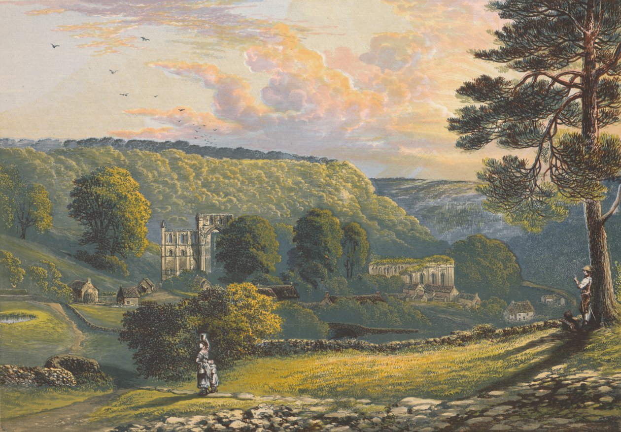 Rievaulx Abbey, c1880, 1897 द्वारा अलेक्जेंडर फ्रांसिस लिडॉन