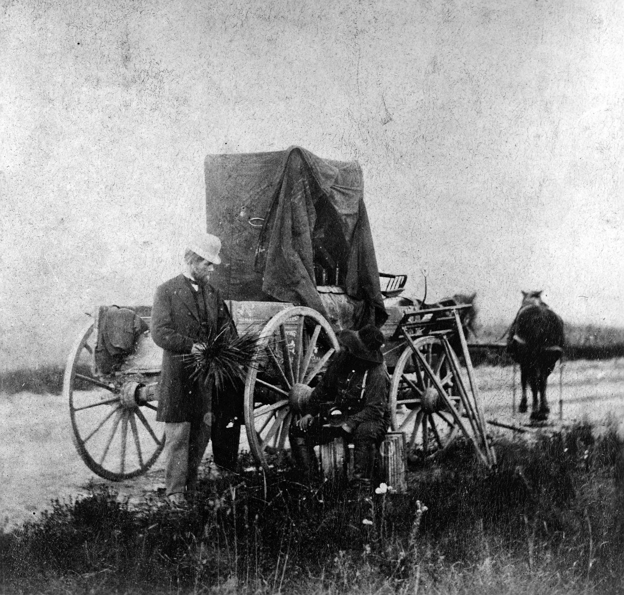 1867 में पहियों पर अलेक्जेंडर गार्डनर का अंधेरा द्वारा अलेक्जेंडर गार्डनर