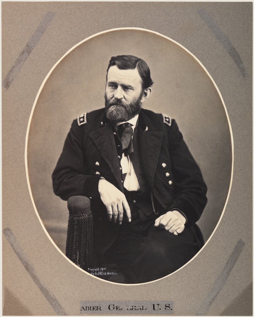Ulysses S. Grant, 1865 का प्लेटिनम राइस प्रिंट, 1901 (सीपिया फोटो) मुद्रित द्वारा अलेक्जेंडर गार्डनर