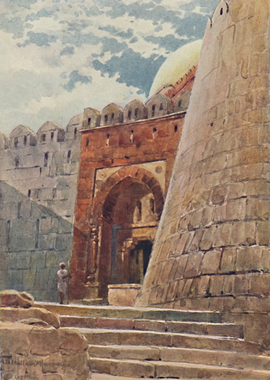 तुगलक शाह का मकबरा, c1880 1905। द्वारा अलेक्जेंडर हेनरी हल्लम मरे