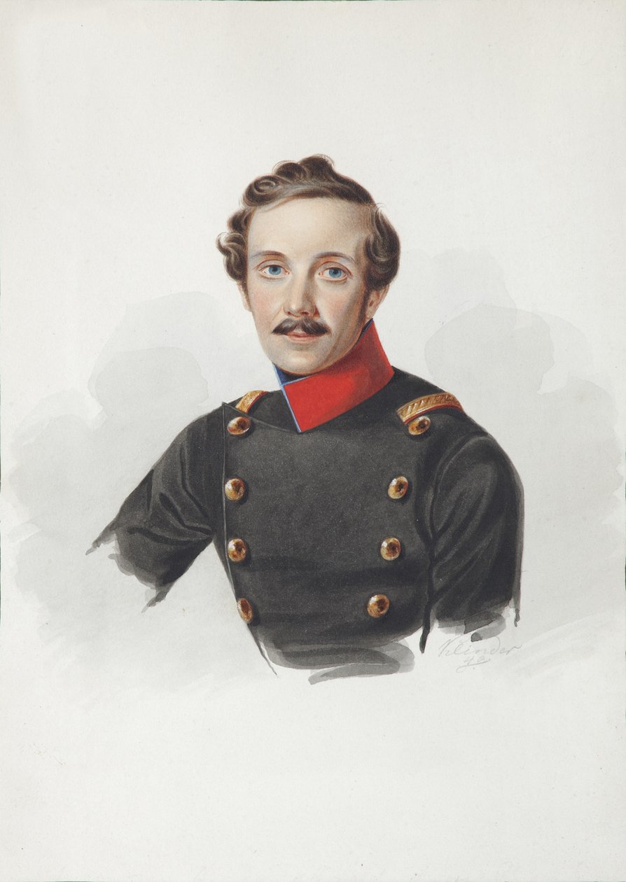 अरिस्ट फ्योडोरोविच वॉन गेर्सडॉर्फ 1805-1883, 1840 का पोर्ट्रेट द्वारा अलेक्जेंडर इवानोविच क्लुंडर