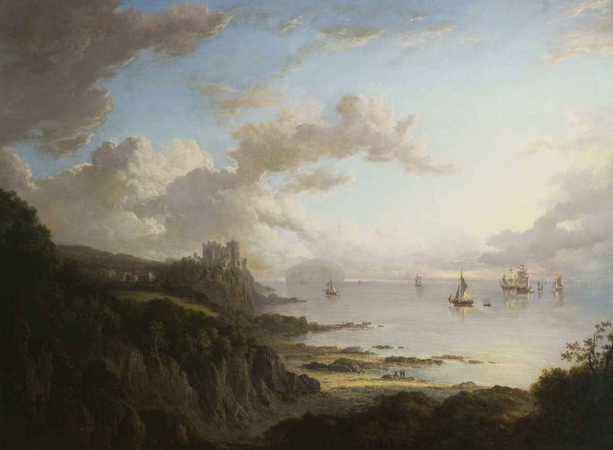 Ailsa Craig के साथ उत्तर से Culzean Castle, c.1816 द्वारा अलेक्जेंडर नसीम