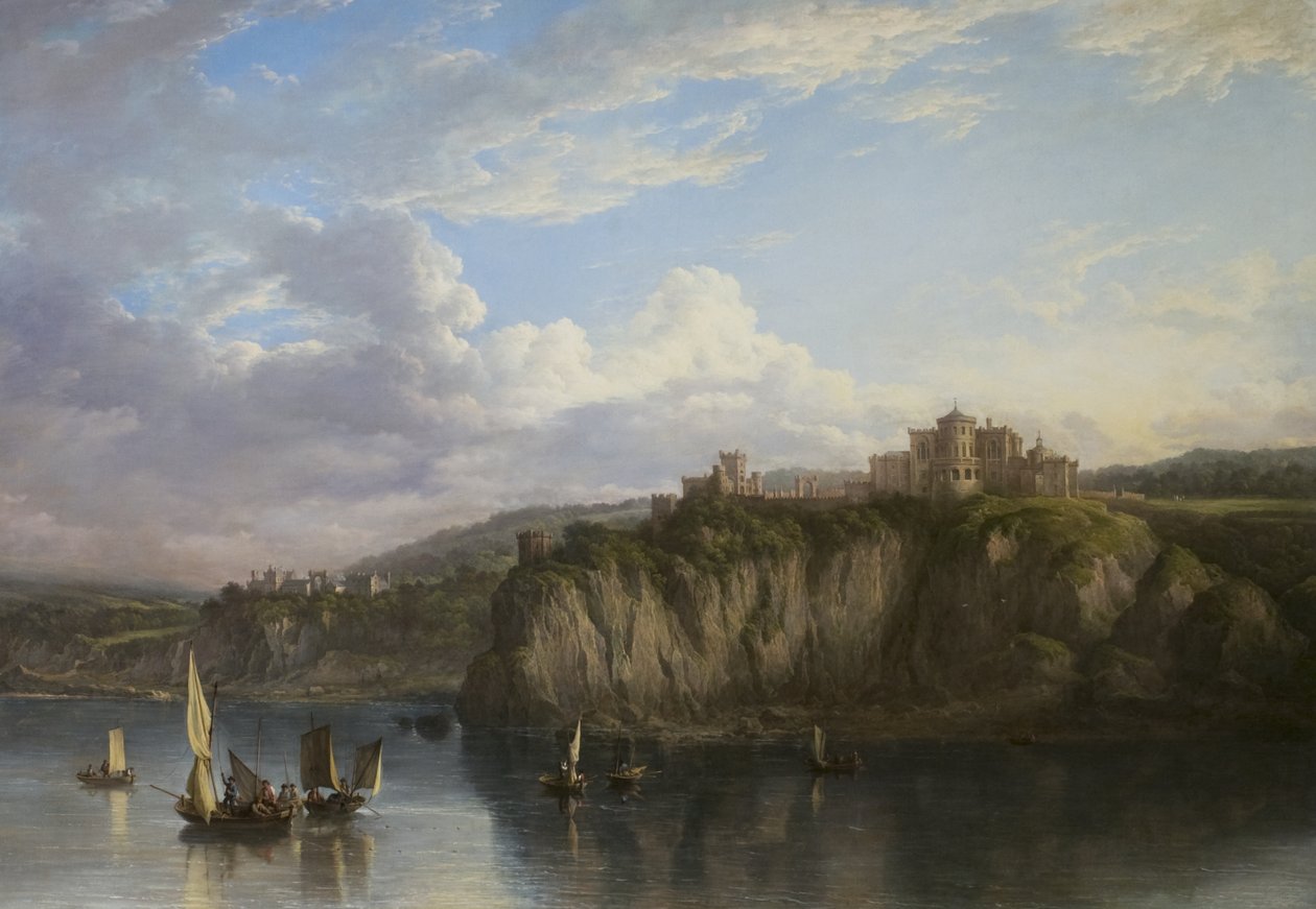 सागर से Culzean Castle, c.1816 द्वारा अलेक्जेंडर नसीम
