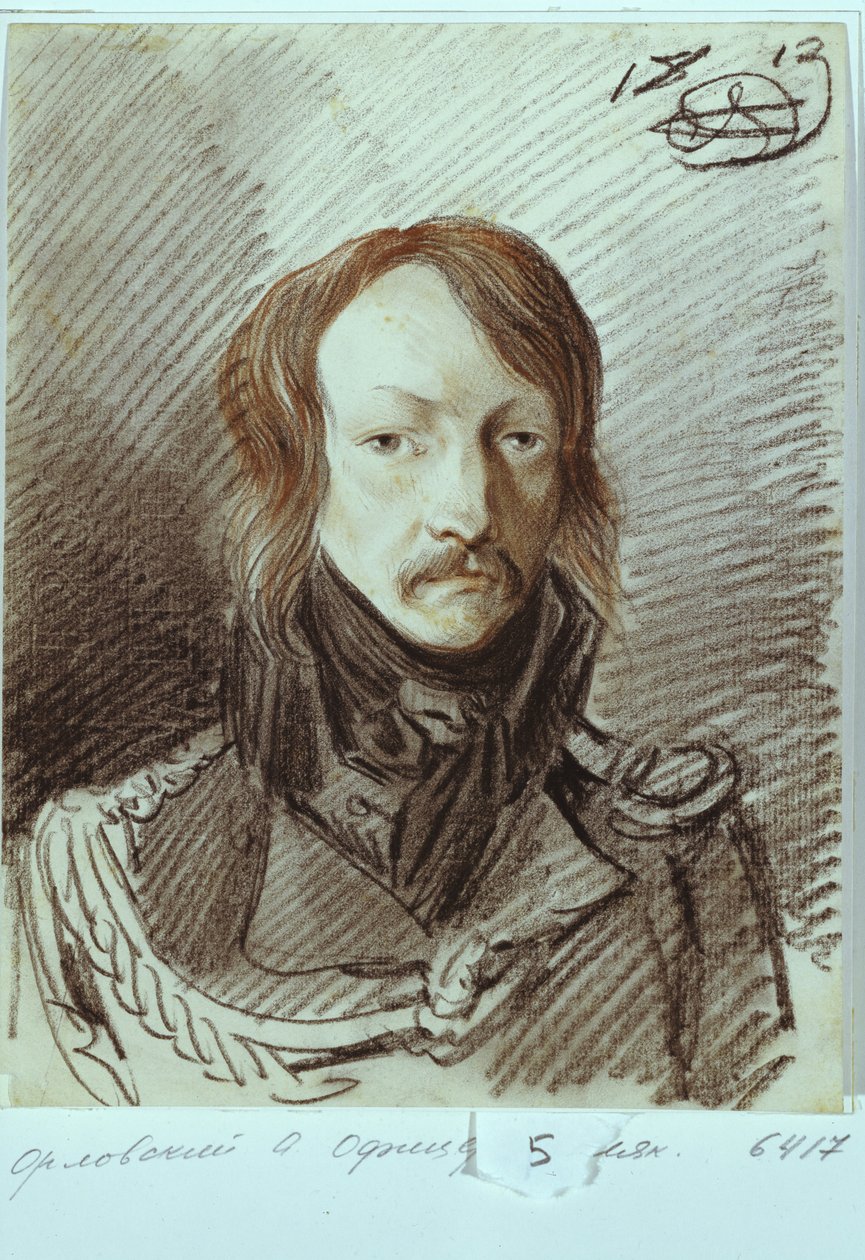 अलेक्सई पावलोविच लांसोय का पोर्ट्रेट 1789-1855, 1813 द्वारा अलेक्जेंडर ओसिपोविच ऑर्लोव्स्की