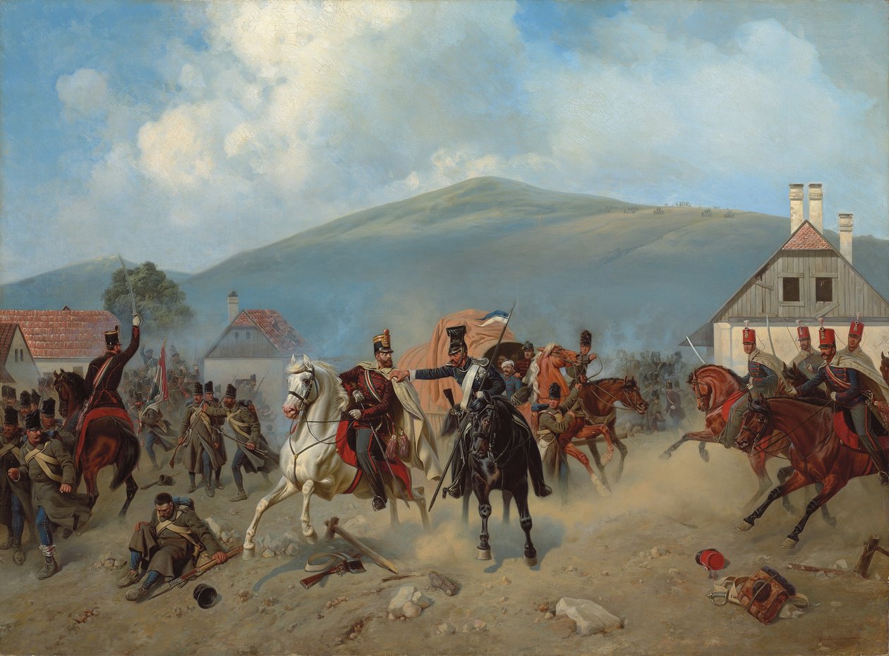1848-1849, 1881 की हंगरी क्रांति के दौरान झड़प द्वारा अलेक्जेंडर विल्लेवल्ड