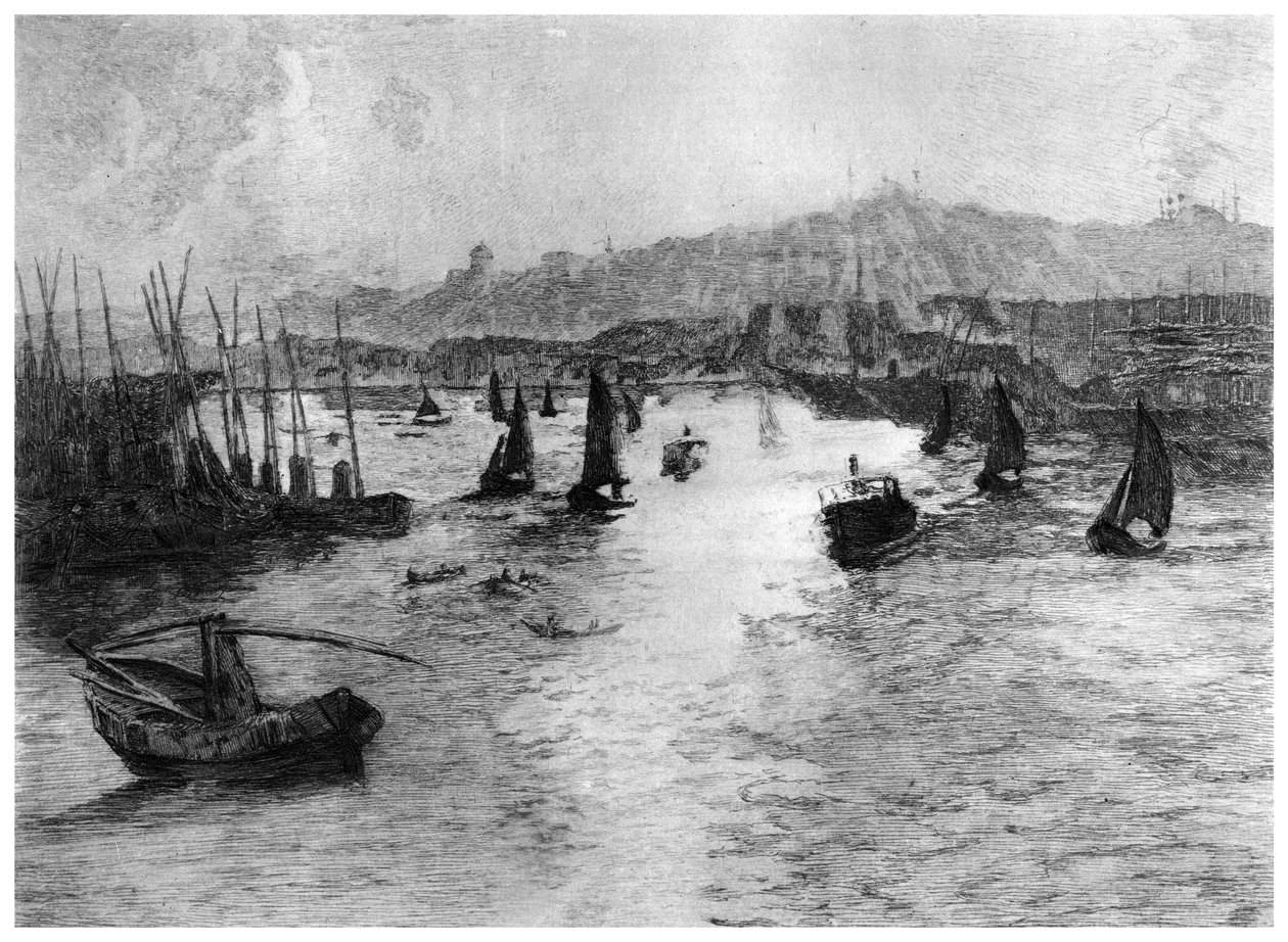 द गोल्डन हॉर्न, कॉन्स्टेंटिनोपल, c1885-1910 1924 द्वारा अलेक्जेंड्रे लुनोइस