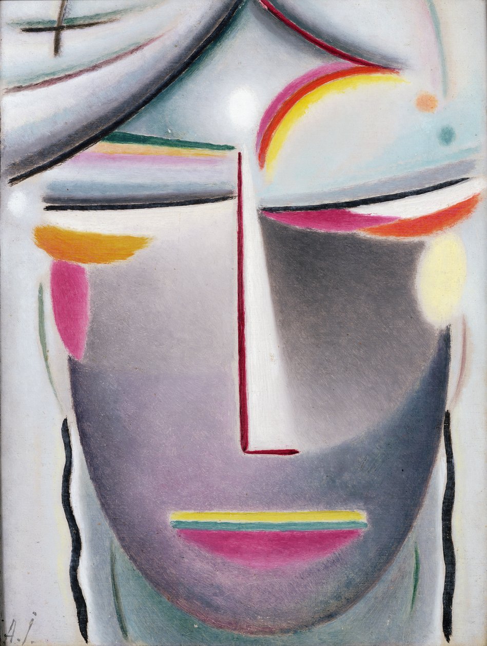 हेड (डार्क बुद्ध), c.1927 (बोर्ड पर कैनवास पर तेल) द्वारा एलेक्स वॉन ज्वालेंस्की