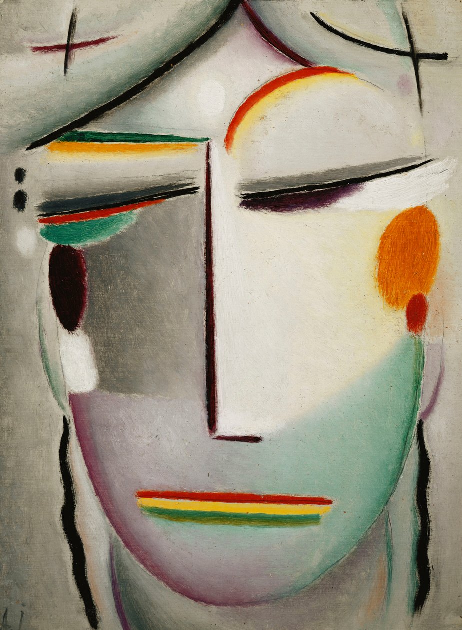 संन्यासी चेहरा: दूरस्थ राजा - बुद्ध II; उद्धारकर्ता का चेहरा: फर्न हाइनेस - बुद्ध II, c.1921 द्वारा एलेक्स वॉन ज्वालेंस्की