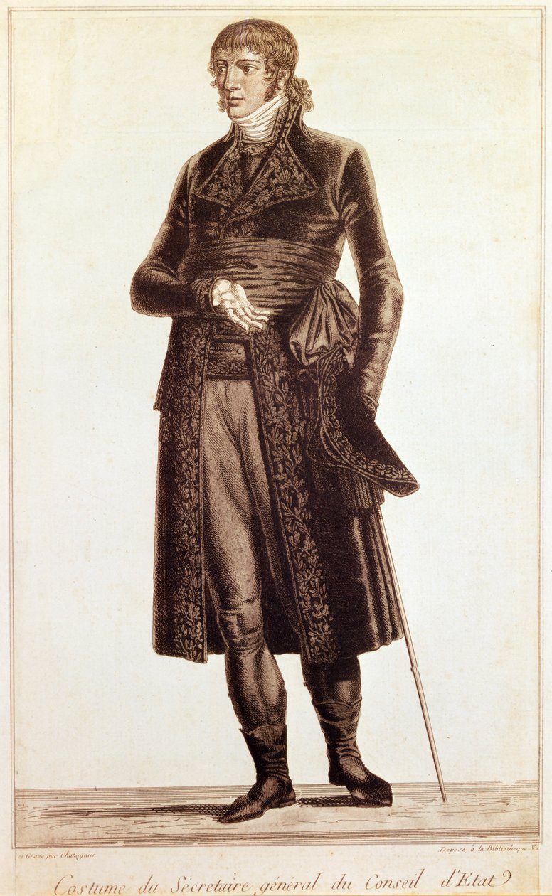 राज्य परिषद के महासचिव की वेशभूषा, c.1804-10 द्वारा एलेक्सिस चट्टानीगर