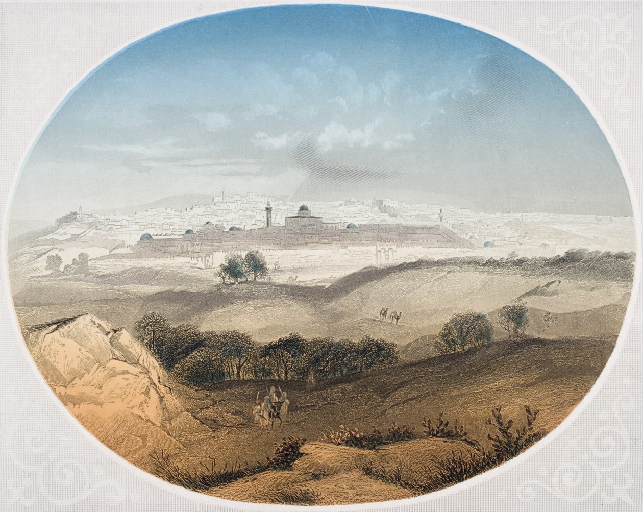 यरूशलेम, अल्बर्ट हेनरी पायने (1812-1902) ने रेव जॉन जॉनवुड (276238 देखें) द्वारा &39;द लाइफ़ ऑफ आवर लॉर्ड सेवियर जीसस क्राइस्ट&39; को सामने रखा। द्वारा एलेक्सियस गीयर