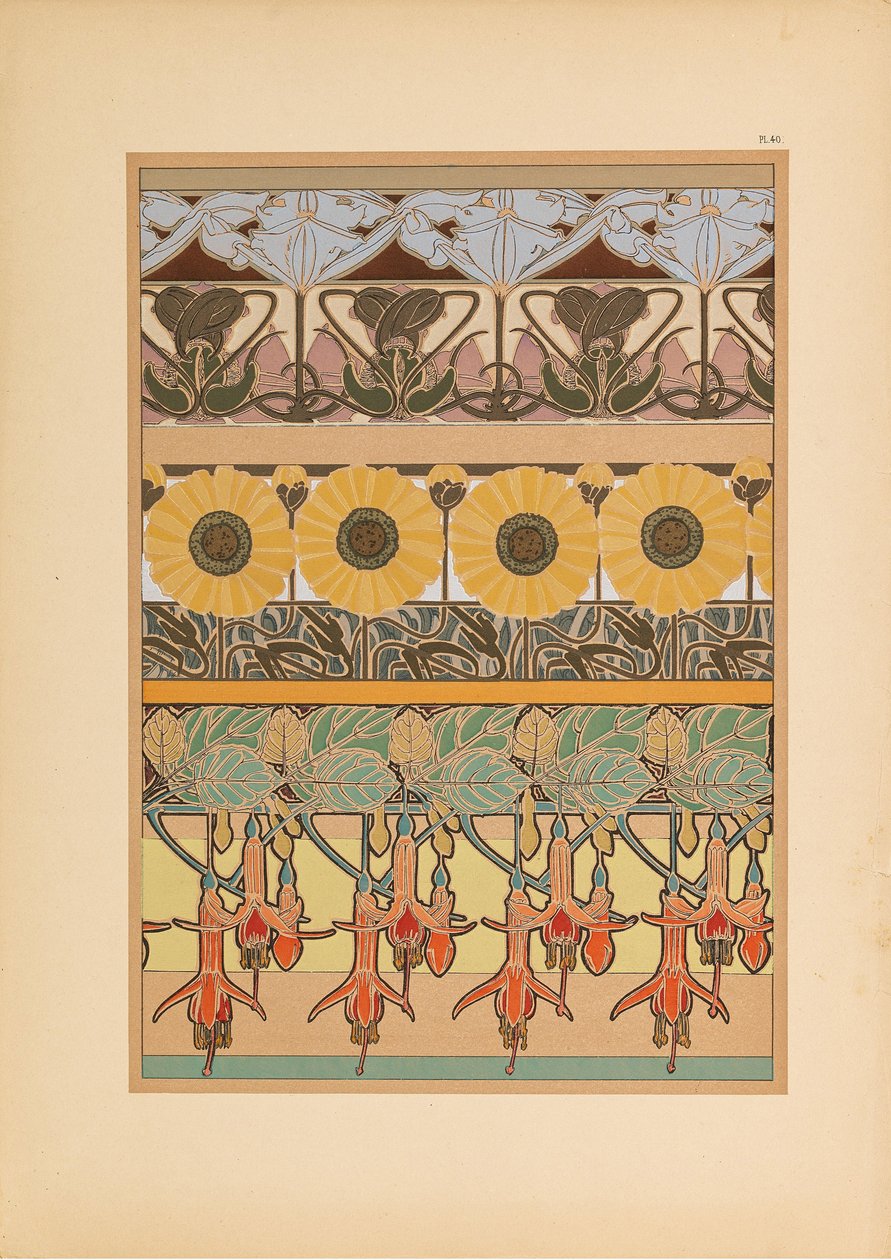 सजावटी दस्तावेज़, 1902। द्वारा अल्फोंस मैरी मुचा