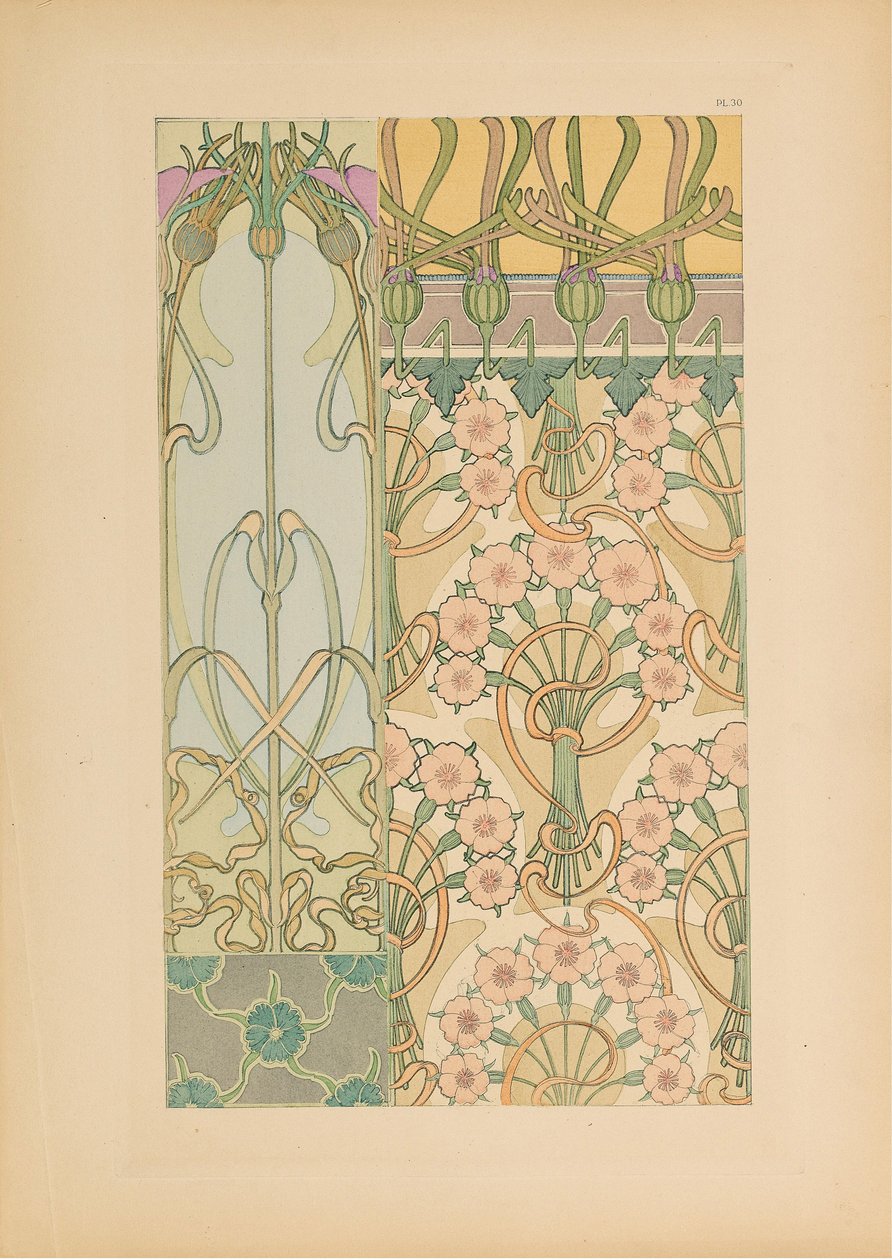 सजावटी दस्तावेज़, 1902। द्वारा अल्फोंस मैरी मुचा