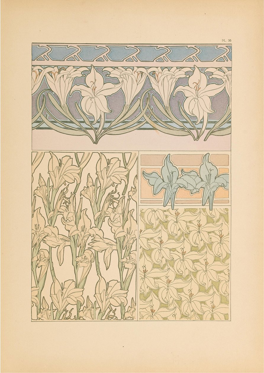सजावटी दस्तावेज़, 1902। द्वारा अल्फोंस मैरी मुचा