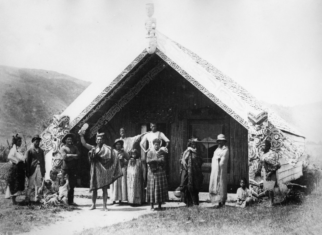 सभा की सभा - वारोआ, c.1865-70 द्वारा अल्फ्रेड बर्टन