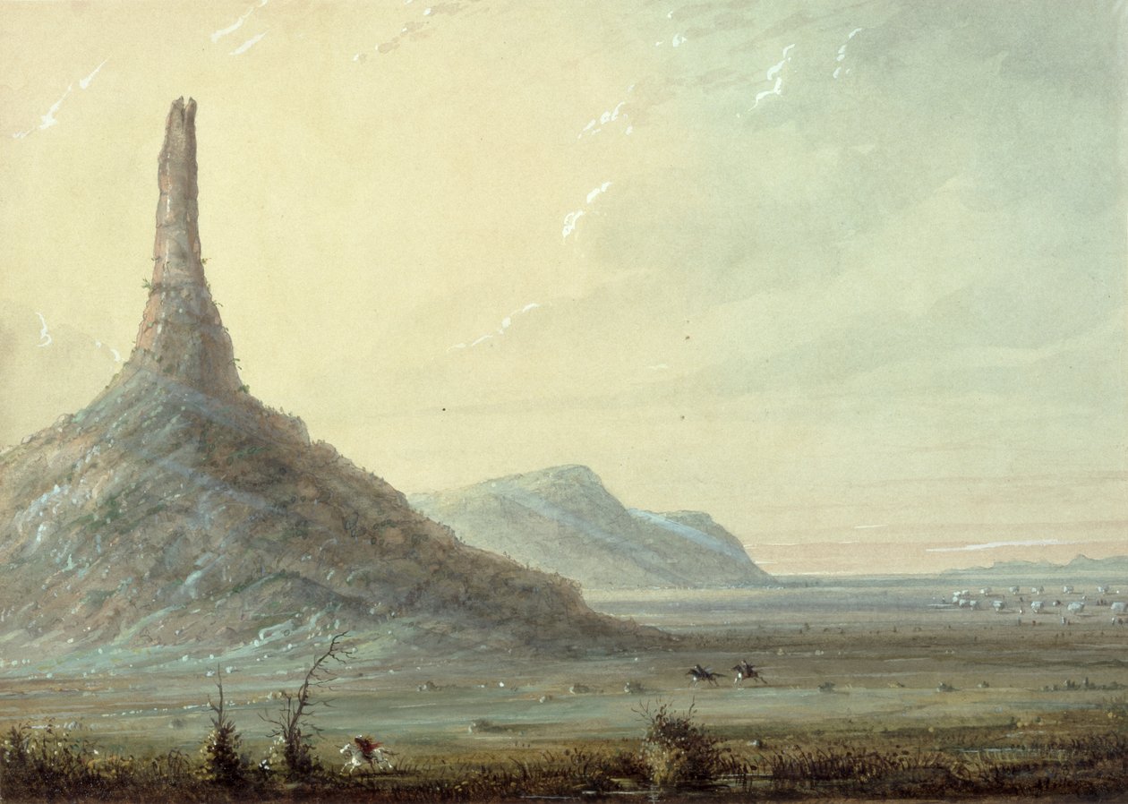 चिमनी रॉक, 1837 द्वारा अल्फ्रेड जैकब मिलर