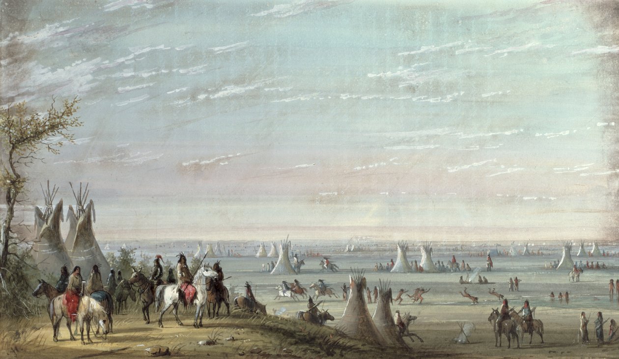 रेंडेज़वस, 1837 द्वारा अल्फ्रेड जैकब मिलर