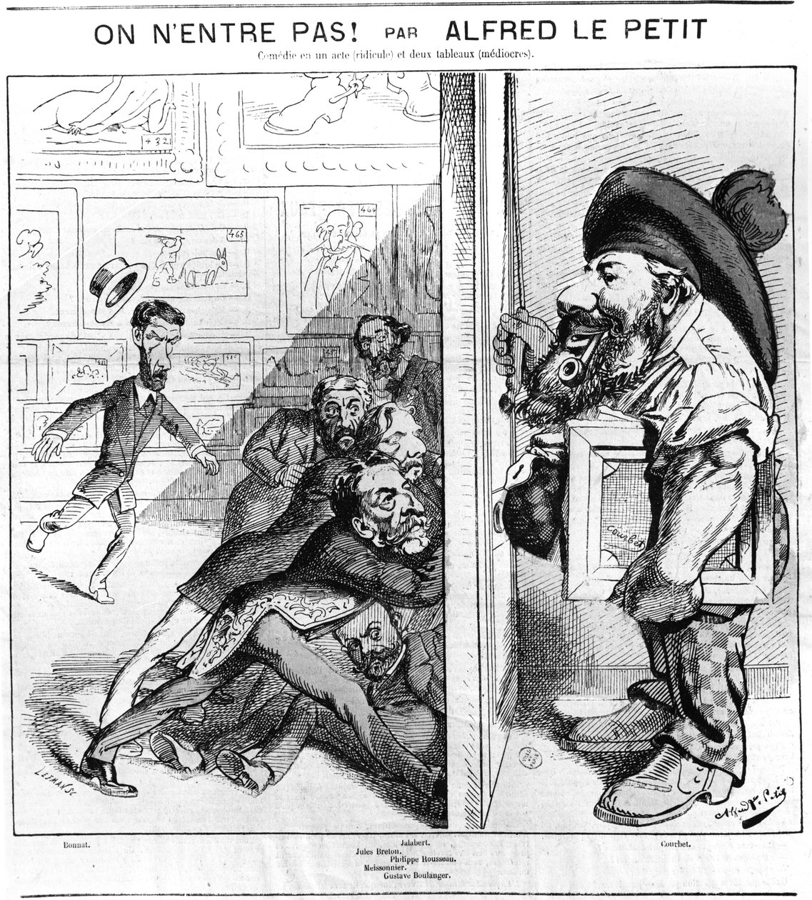 April डू नॉट एंटर ’, 22 अप्रैल, 1872 द्वारा अल्फ्रेड ले पेटिट