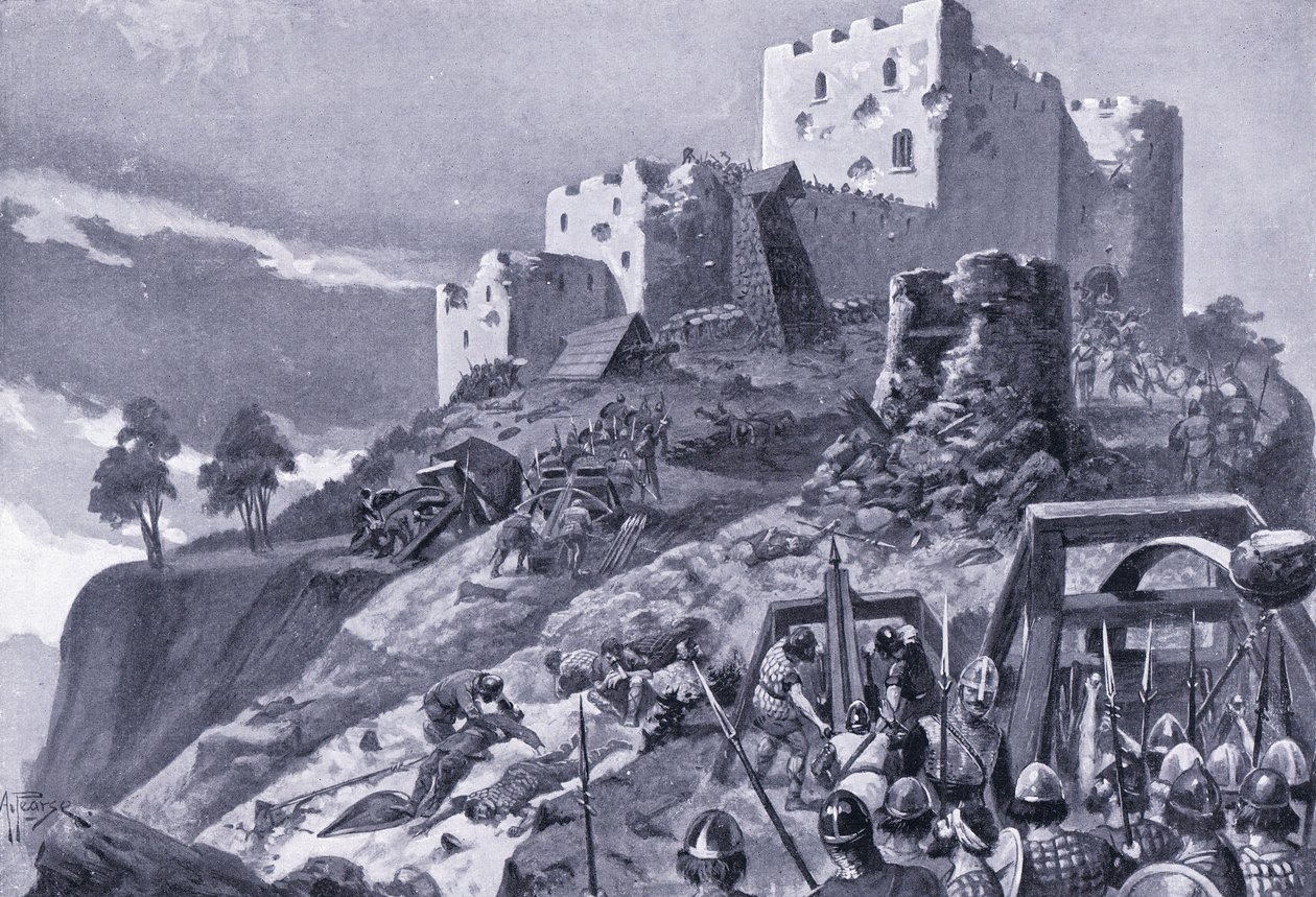 मॉन्टगोमरी कैसल पर वेल्श का हमला AD1095, 1920 का द्वारा अल्फ्रेड पीयर्स