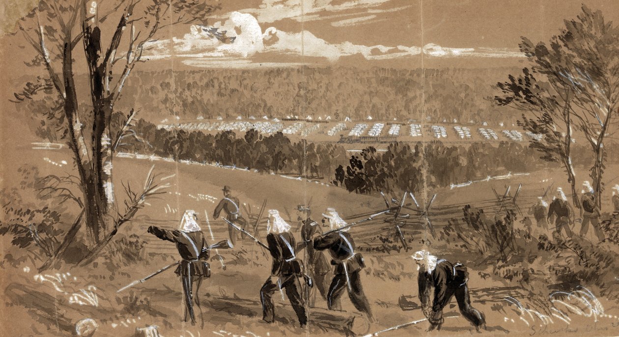 शेंक्स ओहियो रेजिमेंट, 1861 द्वारा अल्फ्रेड रुडोल्फ वुड