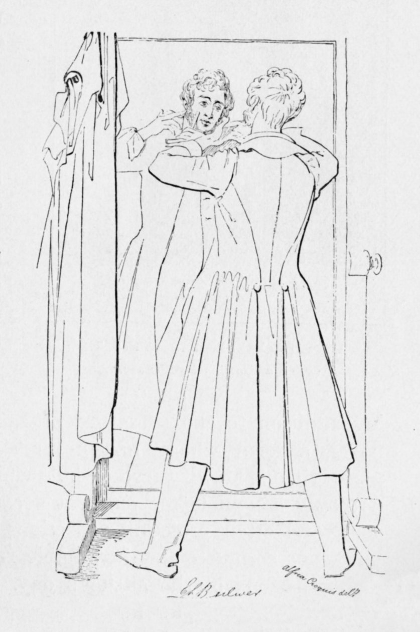 एडवर्ड बुलवर, लॉर्ड लिटन, c1835, 1904 द्वारा अल्फ्रेड क्रोक्विल