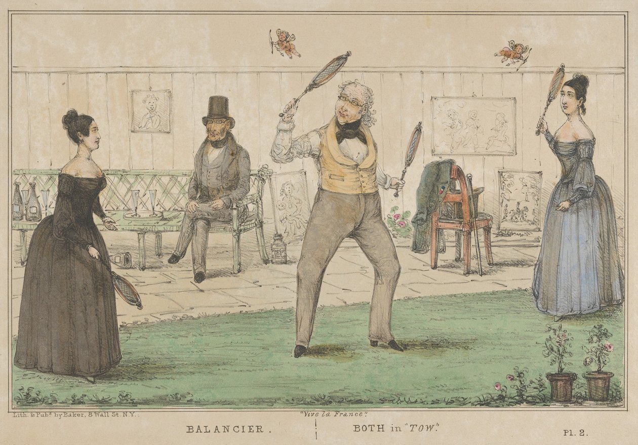 विवे ला फ्रांस, पेंडुलम, दोनों टो में, सीए। 1840. द्वारा अल्फ्रेड ई. बेकर