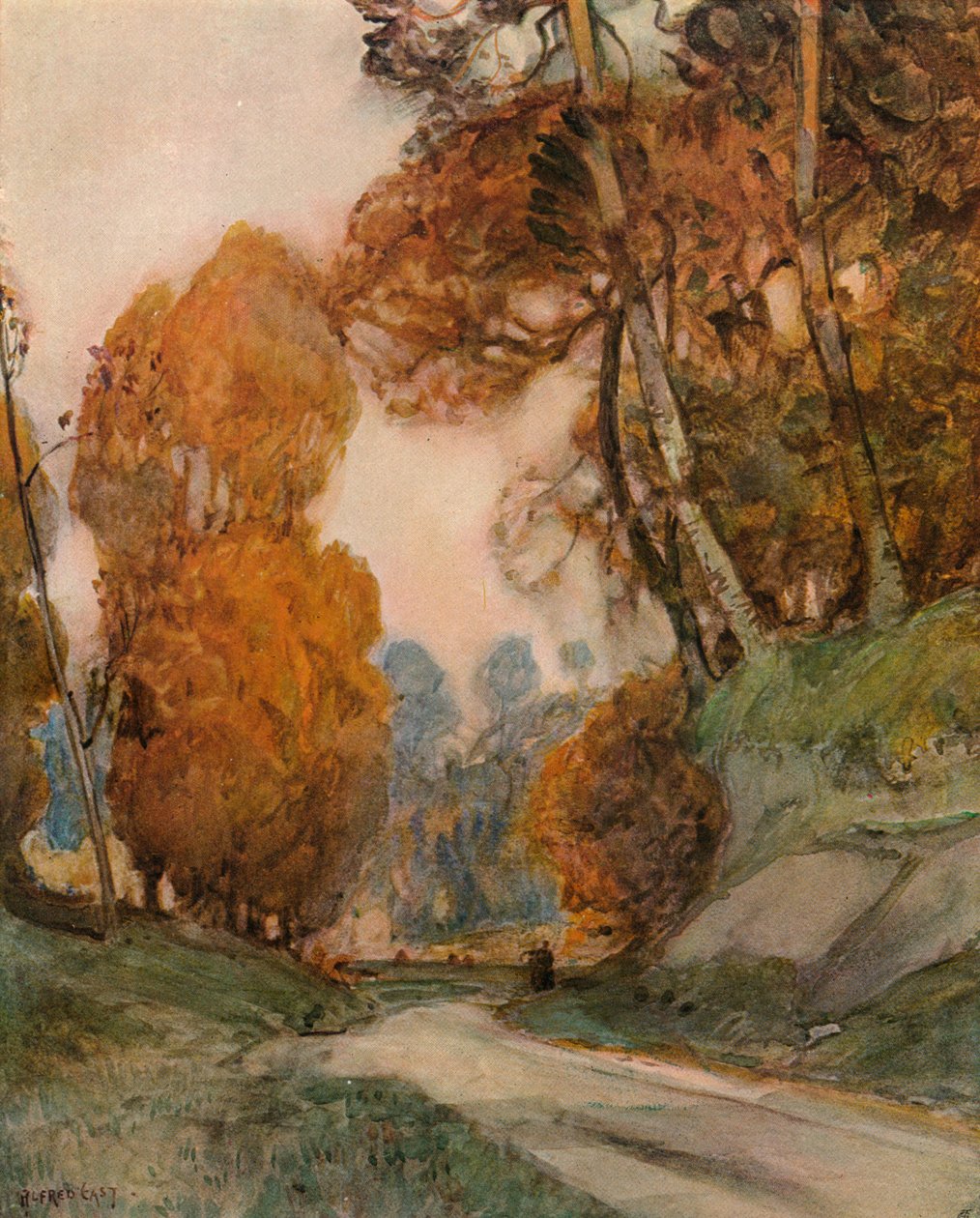 शरद ऋतु, c1844-1906, 1906 द्वारा अल्फ्रेड पूर्व
