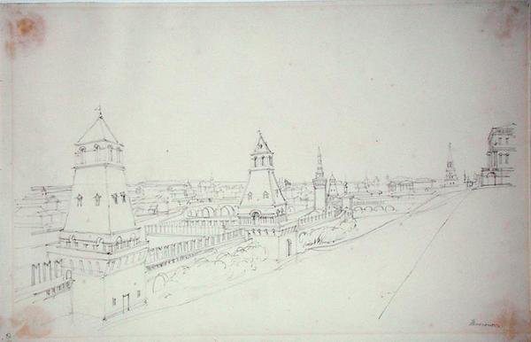 मॉस्को, 1827 द्वारा अल्फ्रेड गोमर्सल विकर्स
