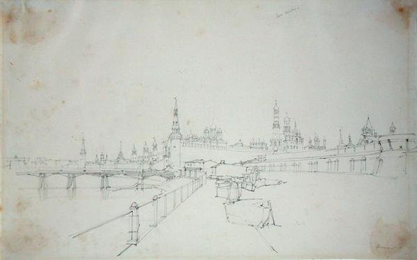 मॉस्को, 1827 द्वारा अल्फ्रेड गोमर्सल विकर्स