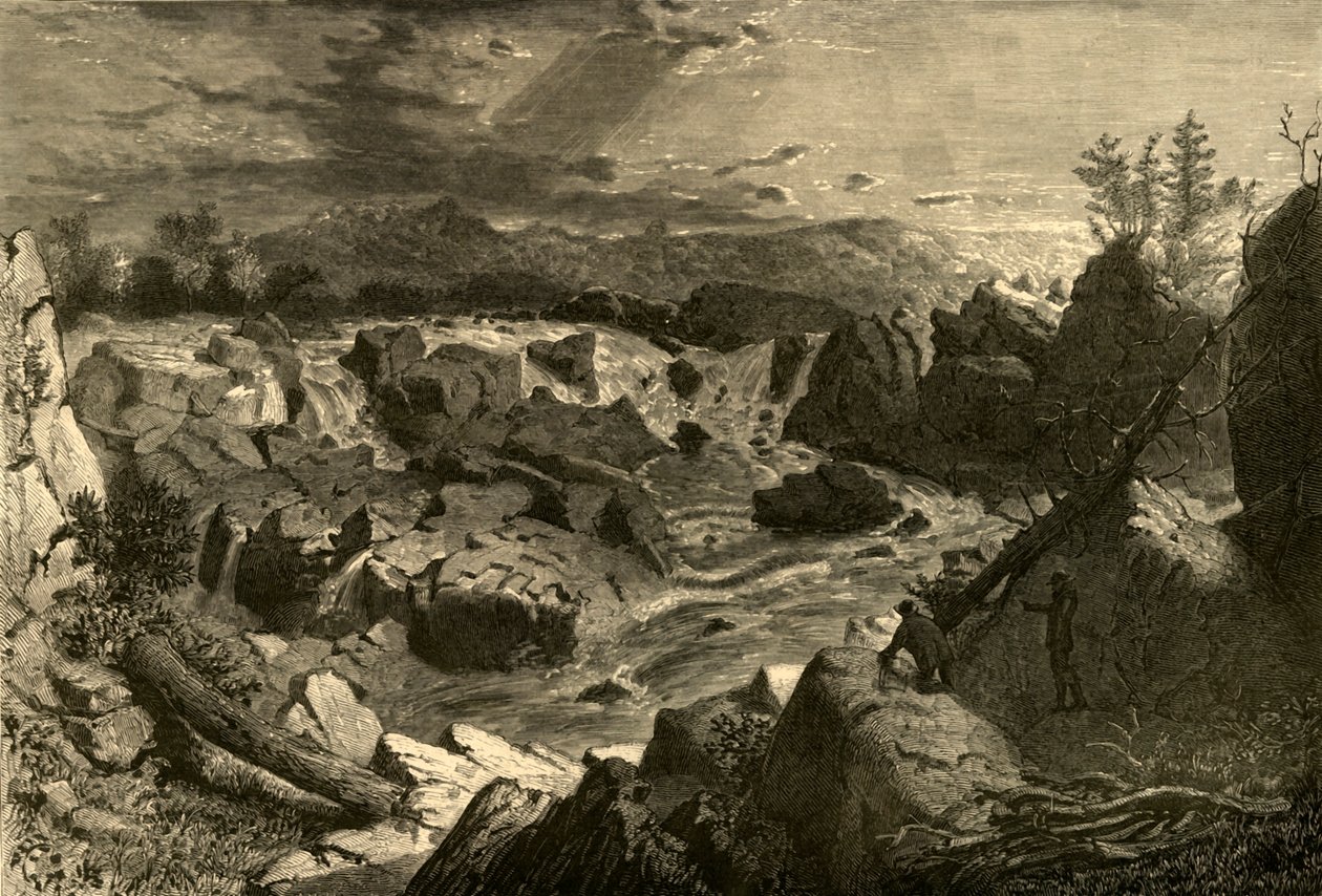 पोटोमैक का महान जलप्रपात, 1874। द्वारा अल्फ्रेड हैराली